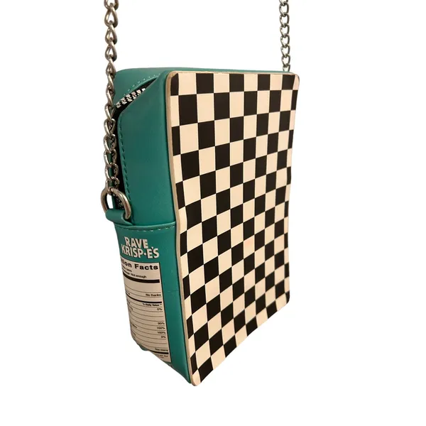 Current Mood Rave Rice Krispies Cereal Box Shoulder Purse Chain Strap Bag - Image 3