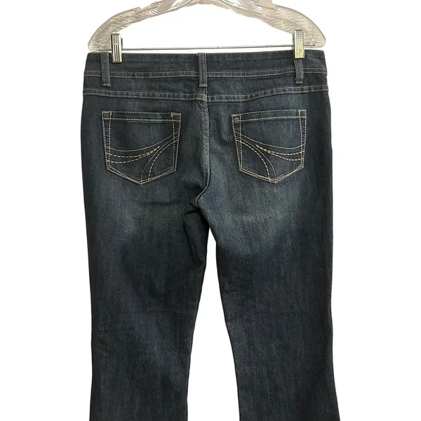 SO Jeans Women Dark‎ Wash Bootcut Stretch Denim Pants Size 11 - Image 7
