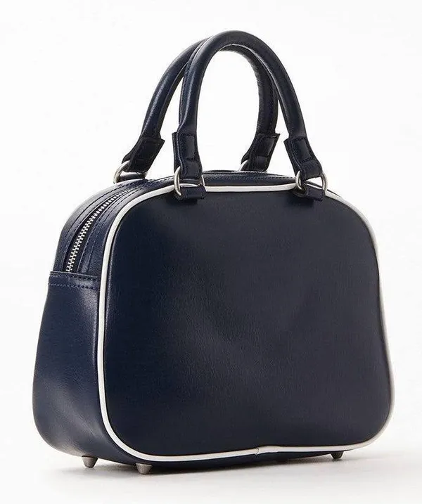Brandy Melville Pacsun John Galt Navy Top Handle Purse Bag - Image 2