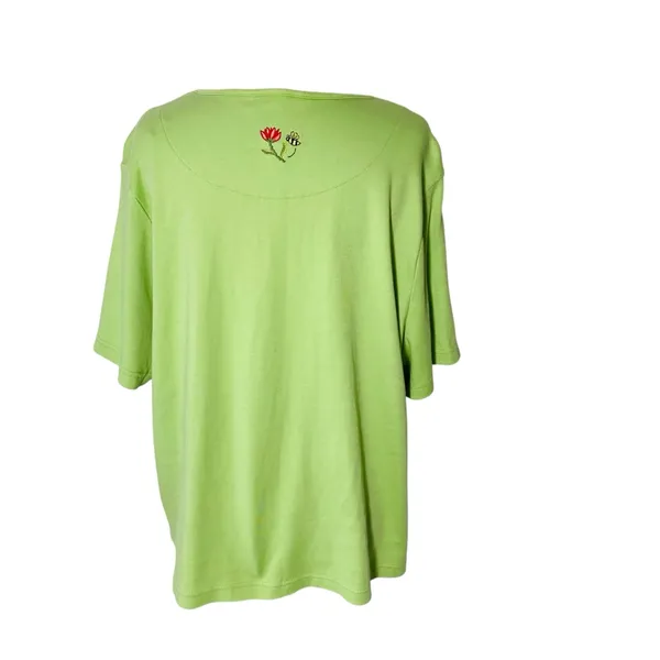 VINTAGE BRECKENRIDGE Embroidered Flowers & Bees Tee - Image 6