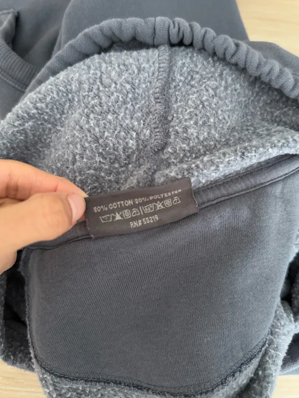 Taylor Swift Medium Eras Tour Hoodie Grey Pullover Lounge Minimal Comfy - Image 6
