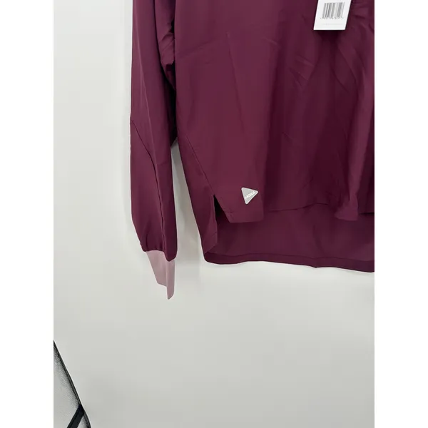 Hoka Womens 1/2 Zip Wind Shell‎ Pullover Size Medium NWT Purple Running Training - Image 4