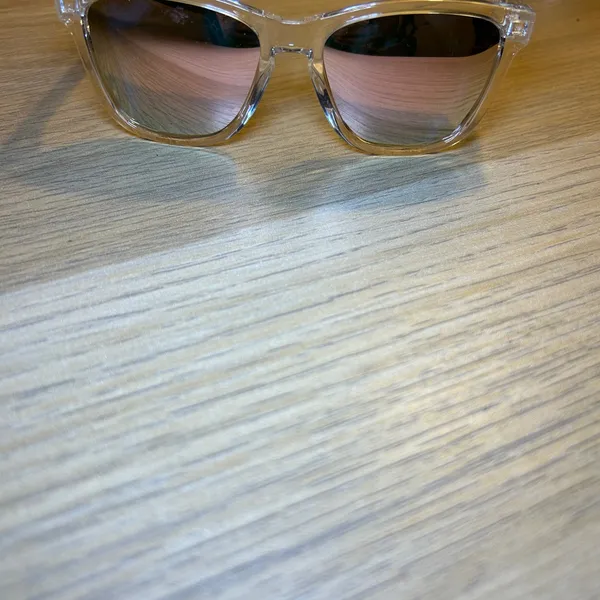 Transparent Frame Sunglasses with Green Lenses - Image 3