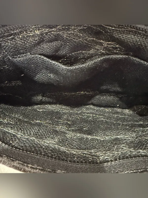 Vintage Snakeskin Reptile Patchwork Purse Puffy Shoulder Bag Unique Whimsy 80s Black - Image 16