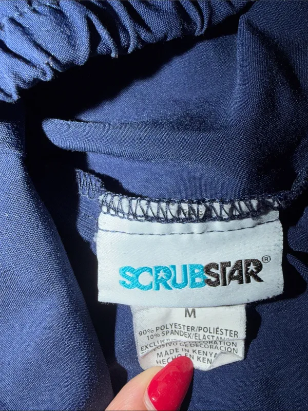 Scrubstar Navy Elastic-Waist Utility Joggers - Image 2