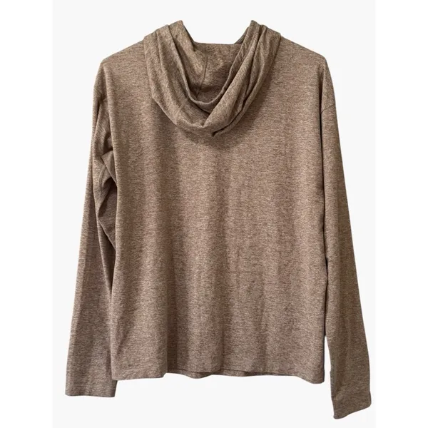 Athleta Tan Maeve Uptempo Hoodie Sweatshirt Women Size Small Athleisure Yoga - Image 2