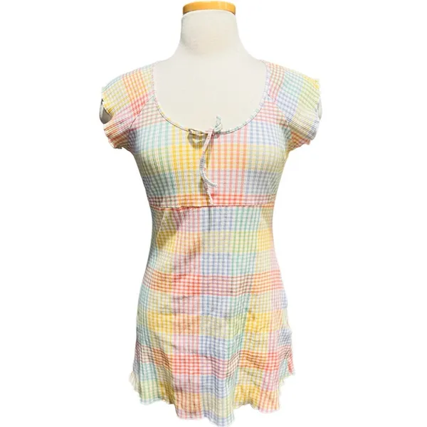 LoveShackFancy Zoie Printed Mini Dress Size Large - Image 2