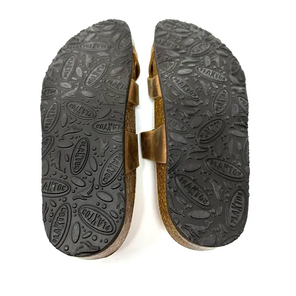 Plakton size 37 new in box Bombay sandals leather tan brown‎ - Image 4