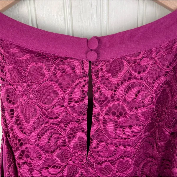 NEW Torrid Babydoll Gauze With Lace Halter Neck Tank Purple Women's Size 2X - Image 14
