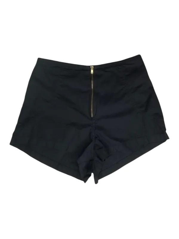 One Teaspoon ✌︎︎ High Waist Exposed Zip Front Lightweight Shorts ✌︎︎ Black XXS - Image 3