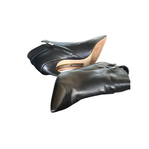 Sam Edelman Fiora Black Leather Stilleto Booties Size 9M - Image 6