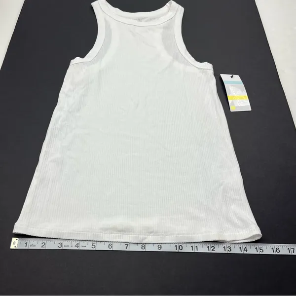 Zella White‎ Ribbed Tank Top Womens Size XS Extra Small Athletic Layer NEW *FLAW - Image 12