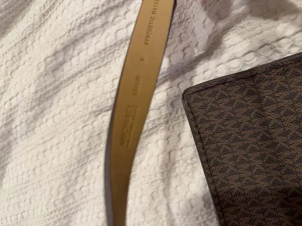 Michael Kors Signature Logo Belt Bag with Chain Detail - Image 6