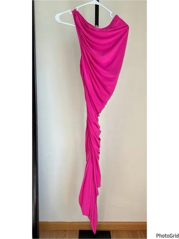 Norma Kamali Diana Gown XS Orchid Pink NEW Tags - Image 3