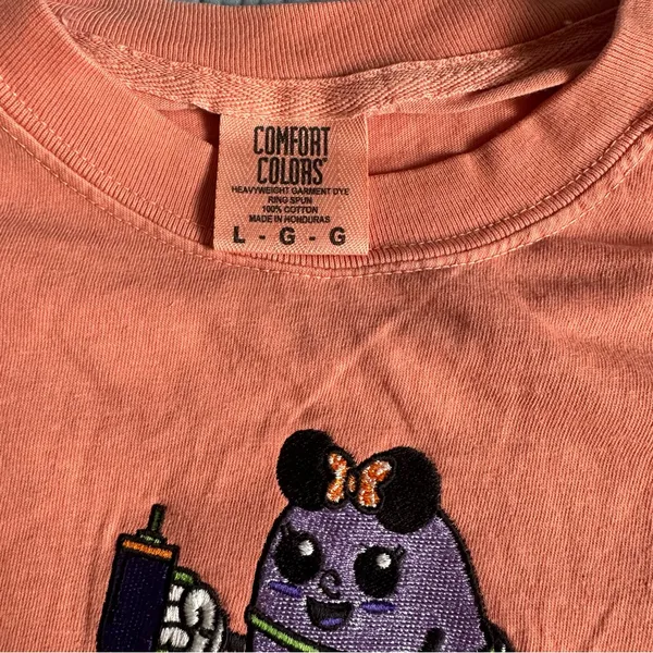 Pixie Lee & Co. Disney Let’s Go Ghouls Ghost L Comfort Colors Tee Halloween - Image 4