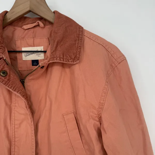 Universal Threads Utility Jacket Women's Size S Pink Cotton‎ Corduroy Collar - Image 7