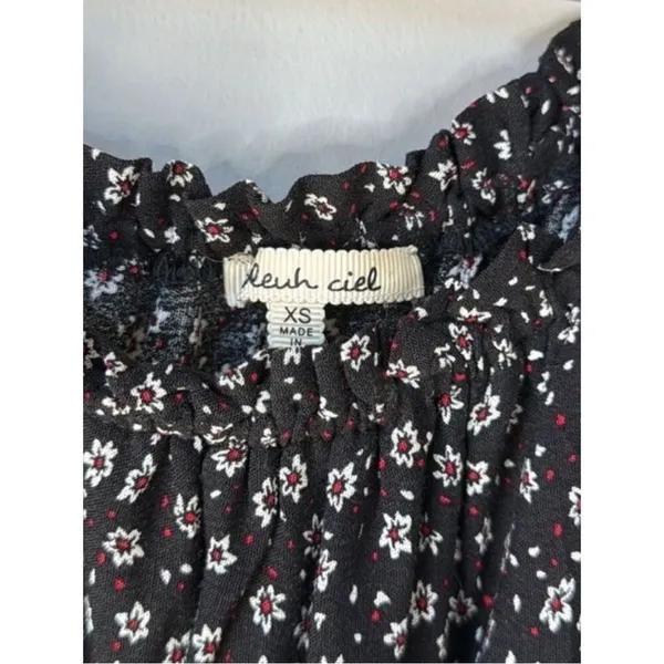 Bleuh Ciel Boho Floral Maxi Elastic Waist Dress - Image 5