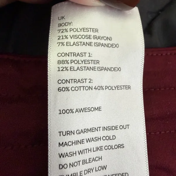 FIGS Zamora Jogger Scrub Pants XL Burgundy Wine High Waist Stretch Medical - Image 14