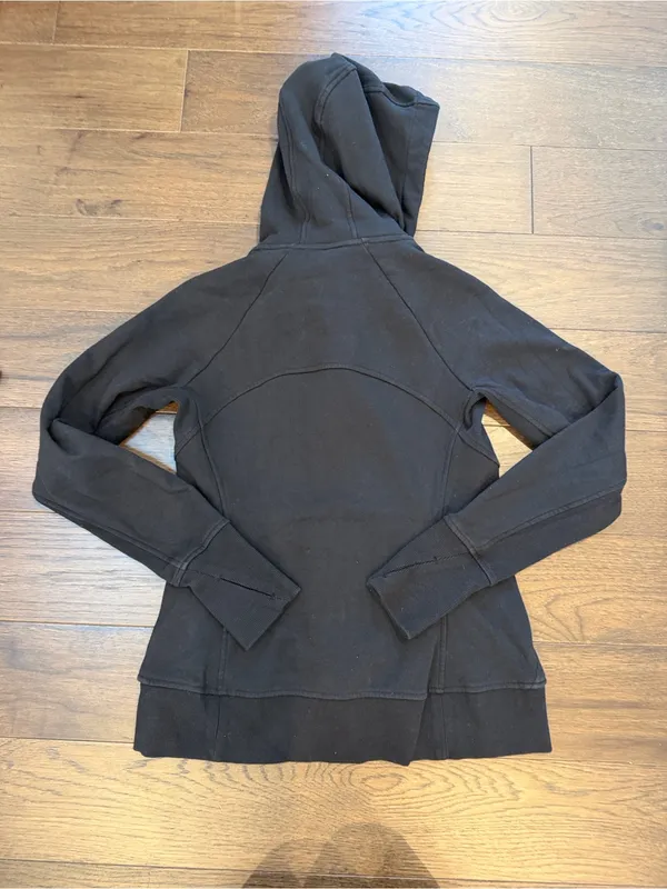 Athleta Black Triumph Hoodie Zip Up Size Small - C48-025 - Image 6