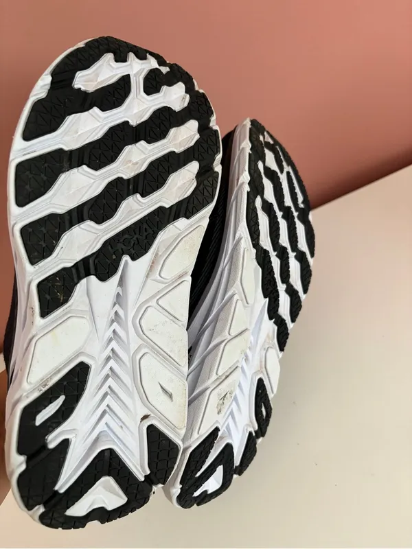 Hoka Women's Black & White Athletic Running Shoes - Image 5