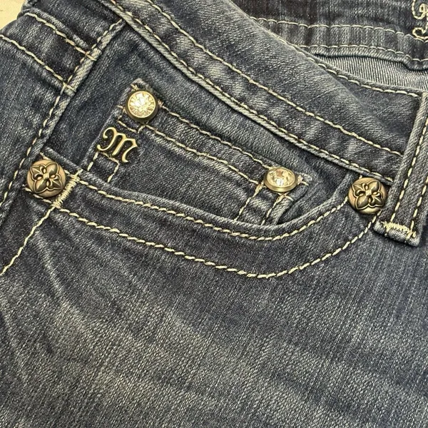 Miss Me Jeans JP5489B2 Boot Cut Distressed Size 29 Color DK131 Y2K Embroidered - Image 11