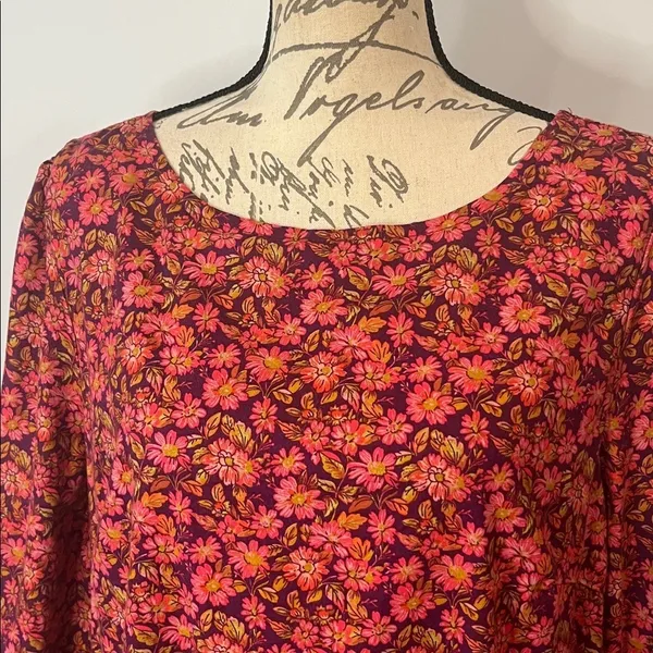 NWT Free People ‘The Avenue’ floral stretch cotton scoop back mini dress XL - Image 2