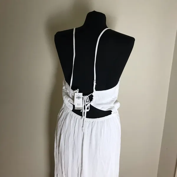 Abercrombie & Fitch White Strappy Maxi Dress NWT - Image 5