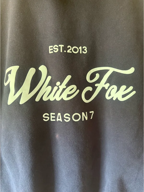 White Fox Boutique Hoodie Navy Blue - Image 7