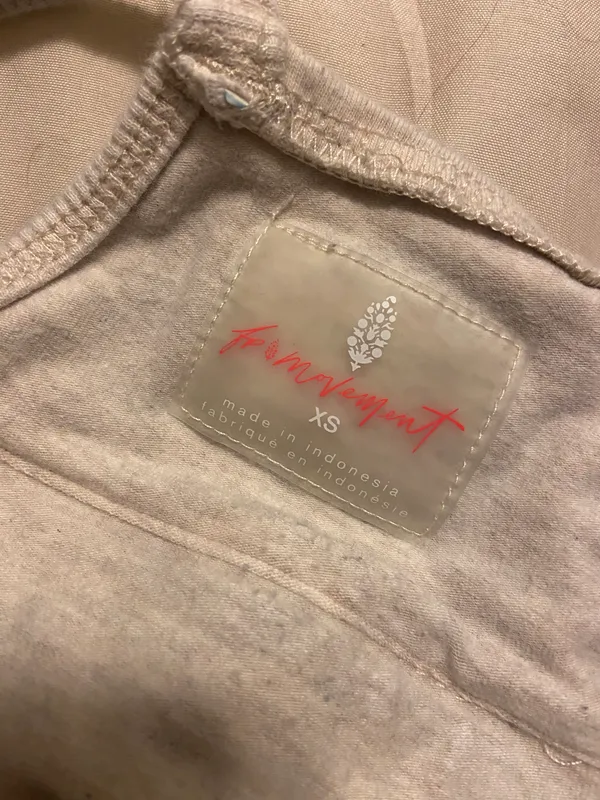 Free People Oatmeal Heather Hot Shot Onesie - Image 3