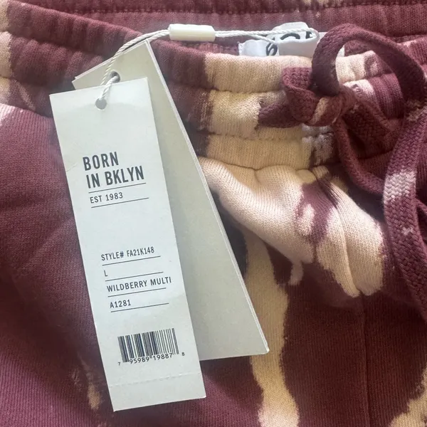 NWT 525 America X Revolve Dip Dyed Tie dye Print Joggers pants womens size Large - Image 4