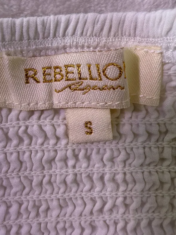 Rebellion White Lace V-Neck Cropped Cami - Image 7