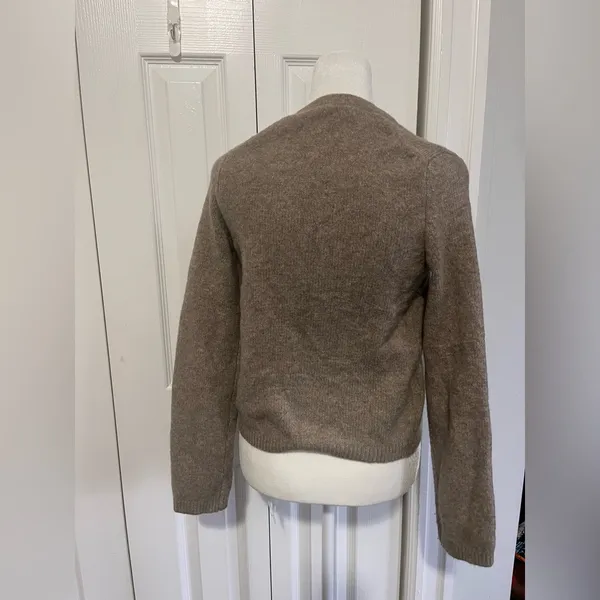 Abercrombie Tie Cardigan Brown XXS - Image 4