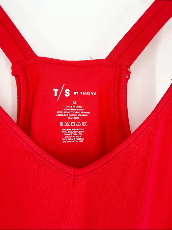 NEW T/S by Thrive Short Lined Mini Dress Women’s M Red Athleisure - Image 6