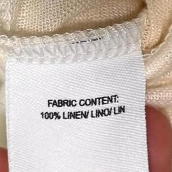 Derek Lam cream linen Gold Hardware elevated basic T shirt M Minimalist - Image 6