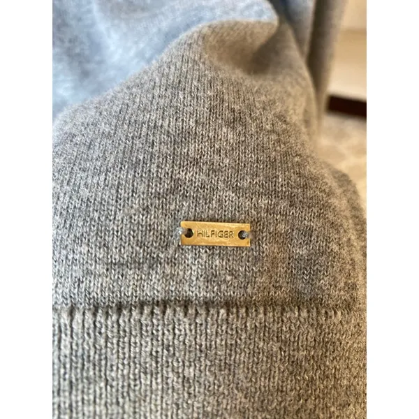 Tommy Hilfiger 100% Pima Cotton Gray Cardigan French Preppy Classic Parisian‎ XL - Image 6