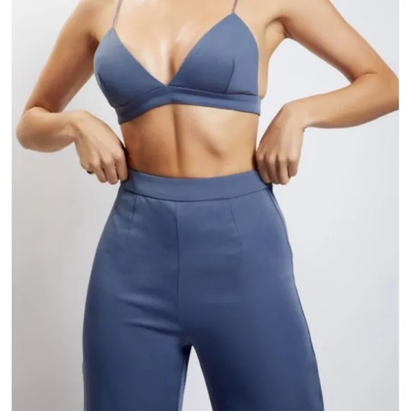✨Meshki Saskia Straight Leg Steel Blue Sz Large Trousers✨ - Image 2