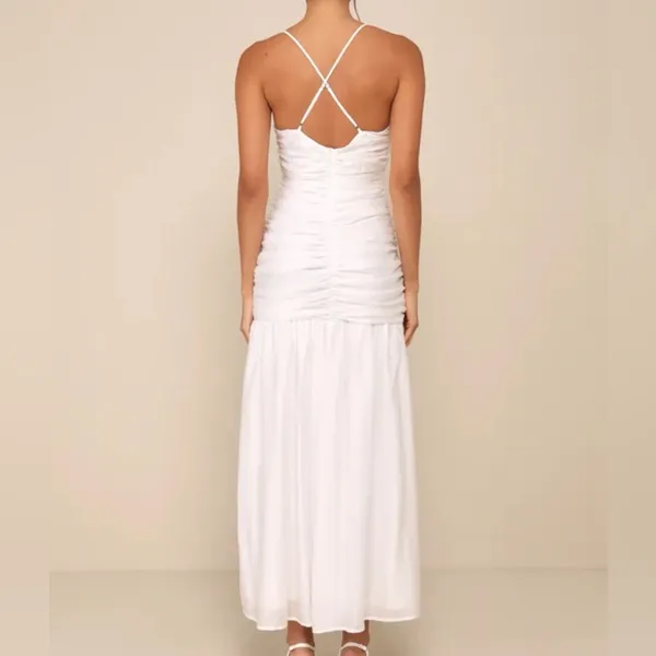 Lulu's White Strapless Maxi Dress - Image 2