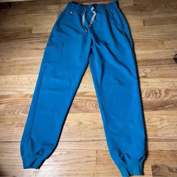 FIGS‎ women’s BluePants with Elastic Cuffs and Drawstring Waist size S - Image 10