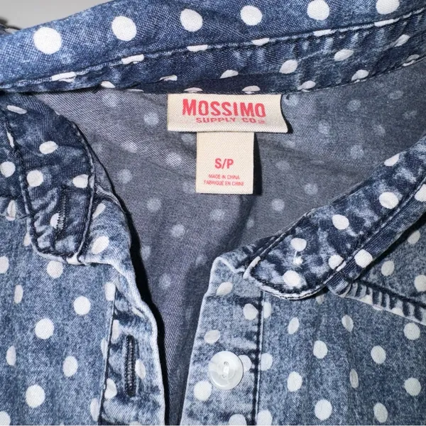 Mossimo Supply Co. Denim Polka Dot Dress - Image 12