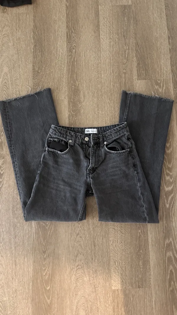 ZARA Black Straight Jeans - Image 2