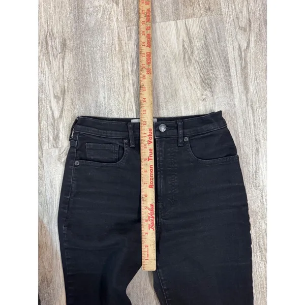 Everlane‎ High Rise Authentic Stretch Black Skinny Jeans Womens 28 Tall - Image 8