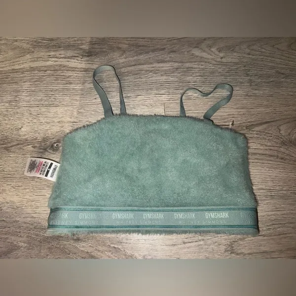 Gymshark x Whitney Simmons Rare Fuzzy Green Sports bra top M - SOLD OUT ONLINE - Image 5