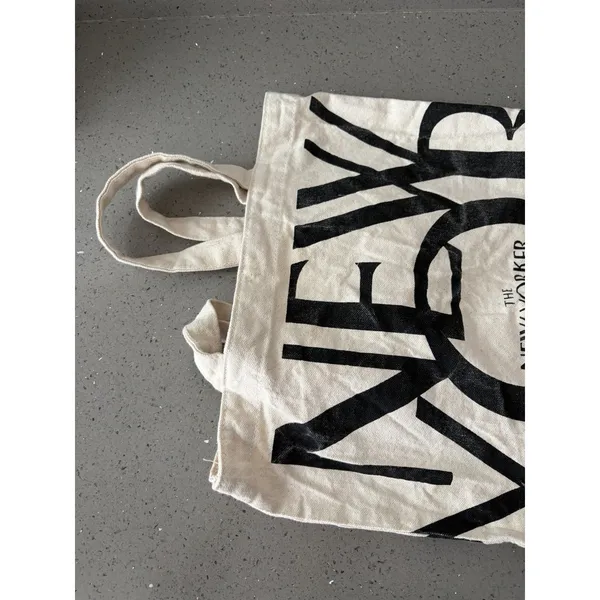 The New Yorker Magazine Tote Bag 15” Canvas Shopping Fun Chic Reusable - Image 6