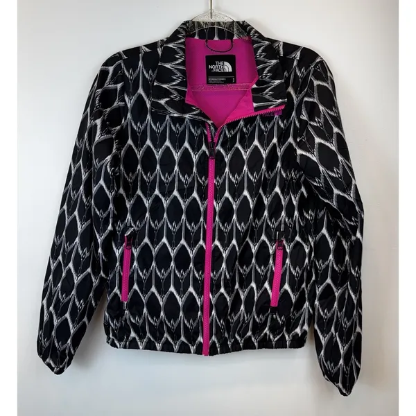 The North Face Windbreaker Jacket Sz‎ Small Full Zip Lightweight Python Graphic - Image 7