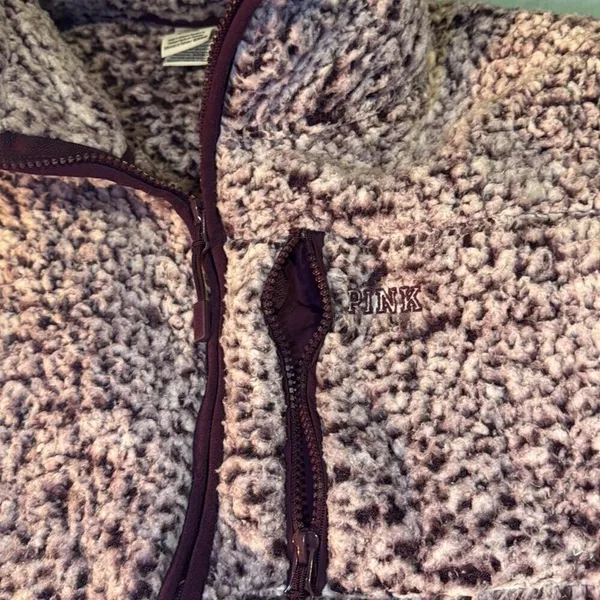 PINK Victoria’s Secret Cozy Sherpa Zip Jacket M - Image 2