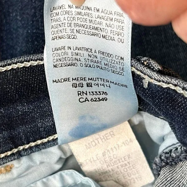 Mother The Hustler Ankle Fray Distressed Denim Jean 26 - Image 9