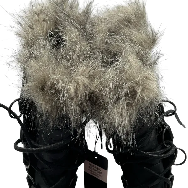 Sorel Womens Size 6.5 Tofino II Waterproof Faux Fur Trim‎ Boots Black Stone NWT - Image 3
