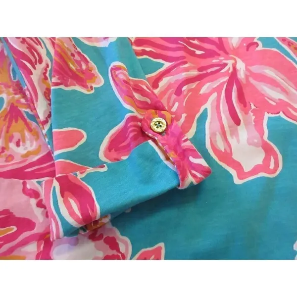 Lilly Pulitzer Dress Tab Sleeves Size Small - Image 4