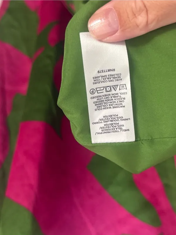 Ann Taylor tropical palm print shift mini dress - Image 4