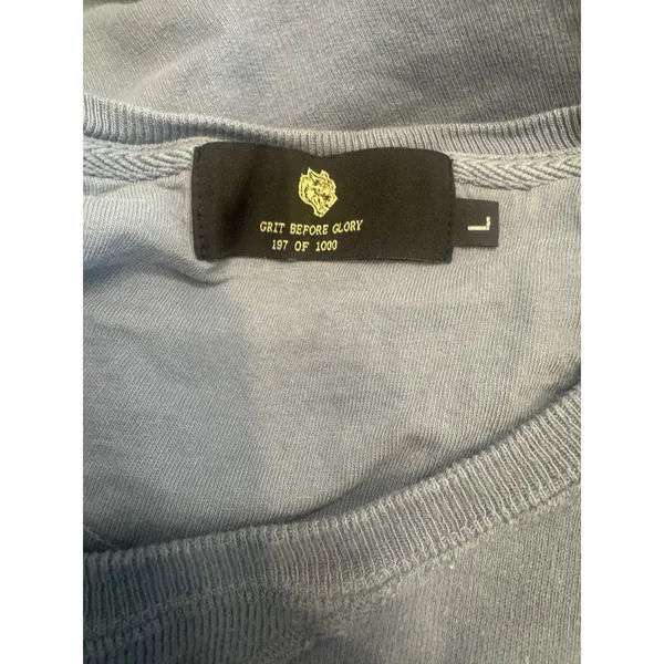 Darc Sport Grit Before Glory Wolves Crewneck Sweatshirt Blue Limited #197/1000-L - Image 5